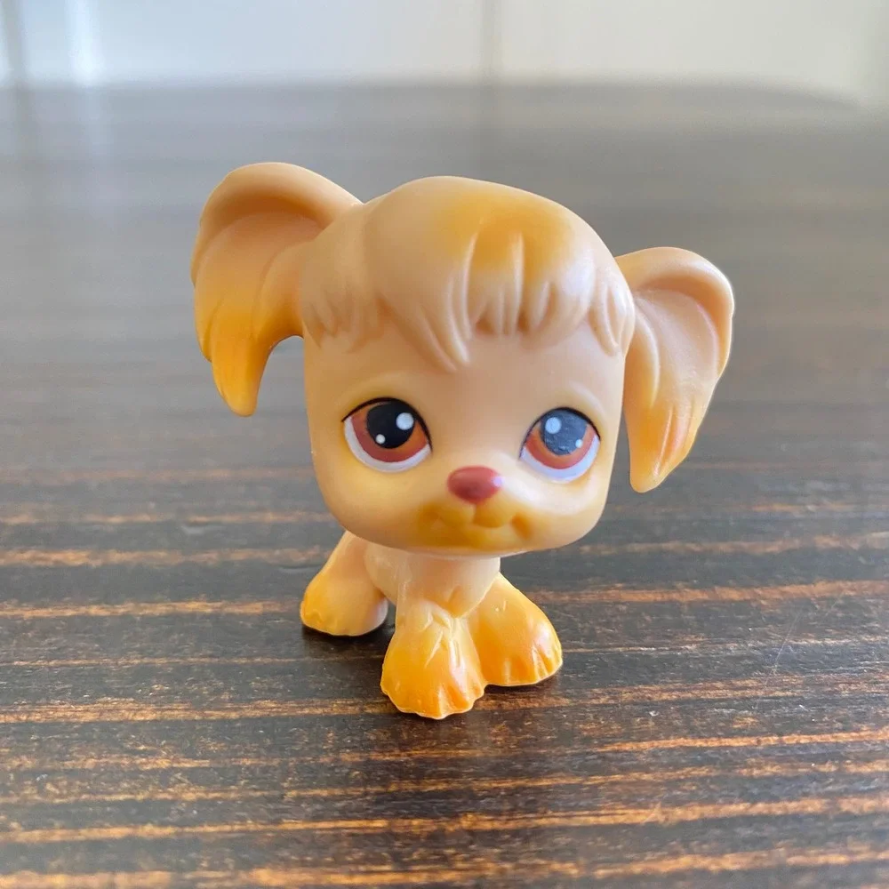 Hasbro Littlest Pet‎ Shop LPS Cocker Spaniel 26 Tan Orange Brown Eyes 2004 Dog